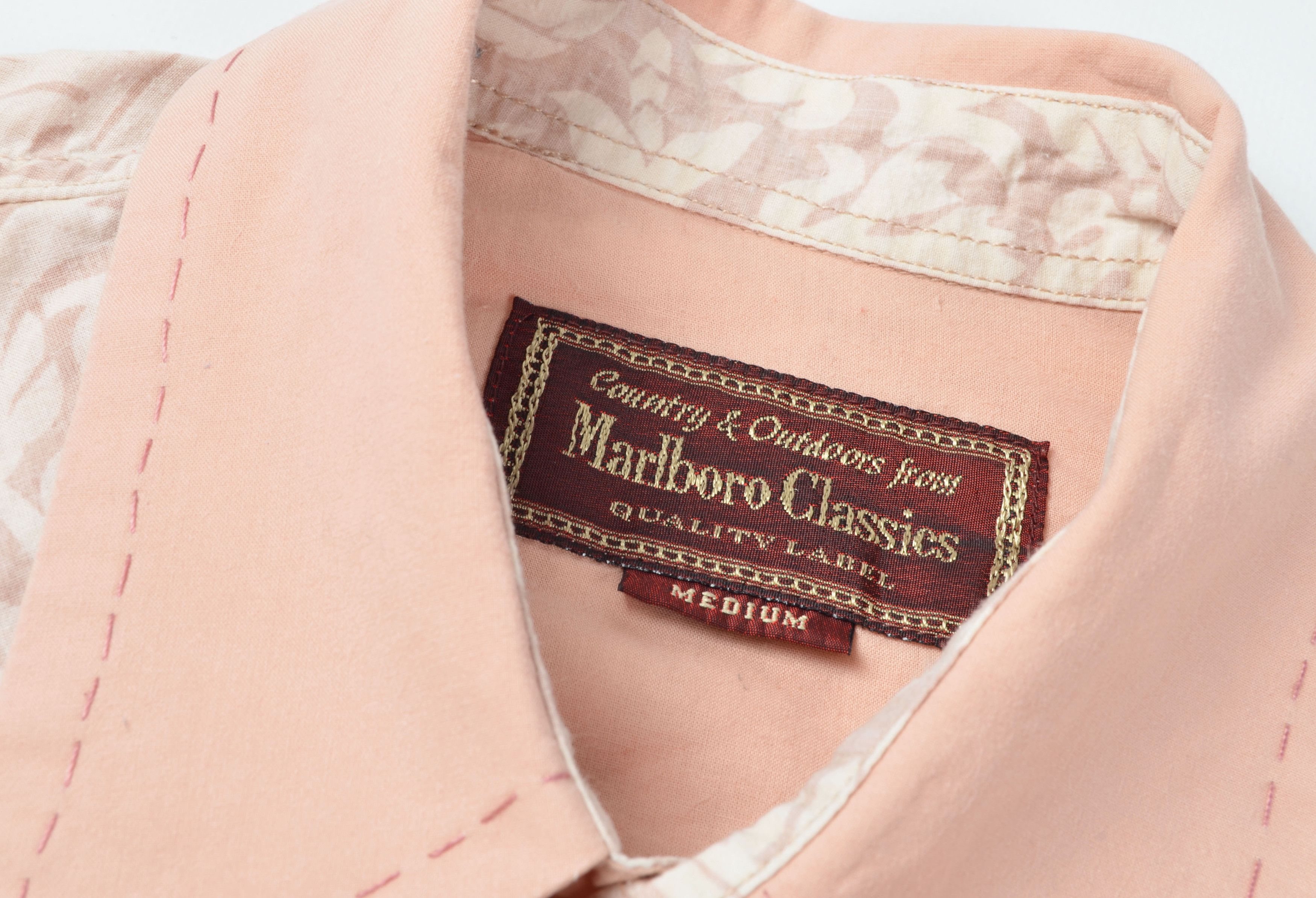 Marlboro Vintage Marlboro Classics Peach Western Button Up Shirt Size US M / EU 48-50 / 2 - 5 Thumbnail