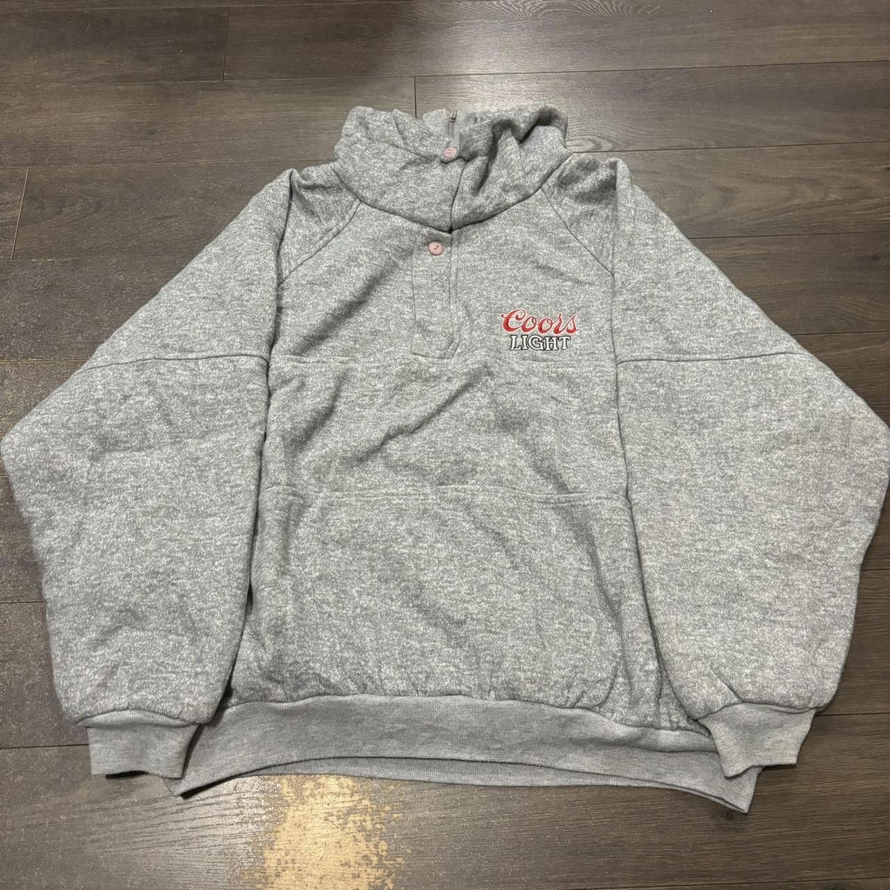 Designer Vintage coors light quarter zip collared sweatshirt 90s M/L Size US M / EU 48-50 / 2 - 2 Thumbnail