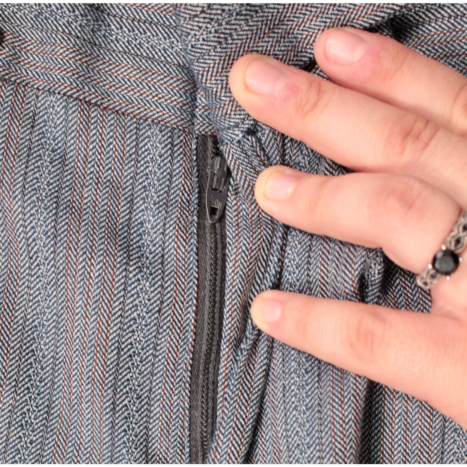 Levi's Levi's 1960s VTG Sta-Prest Grey Blue Striped Flare Pants Sz W32 Mens Size US 32 / EU 48 - 6 Thumbnail