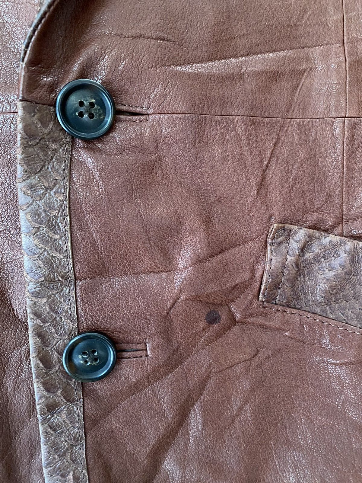 Tornado Mart 🔥🔥🔥Tornado Mart Snake Skin Leather Jacket Size US M / EU 48-50 / 2 - 13 Thumbnail