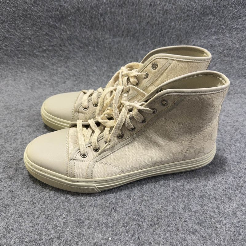 Gucci Gucci Retro High-Top Canvas Sneakers for Men 0079 Size US 8.5 / EU 41-42 - 1 Thumbnail