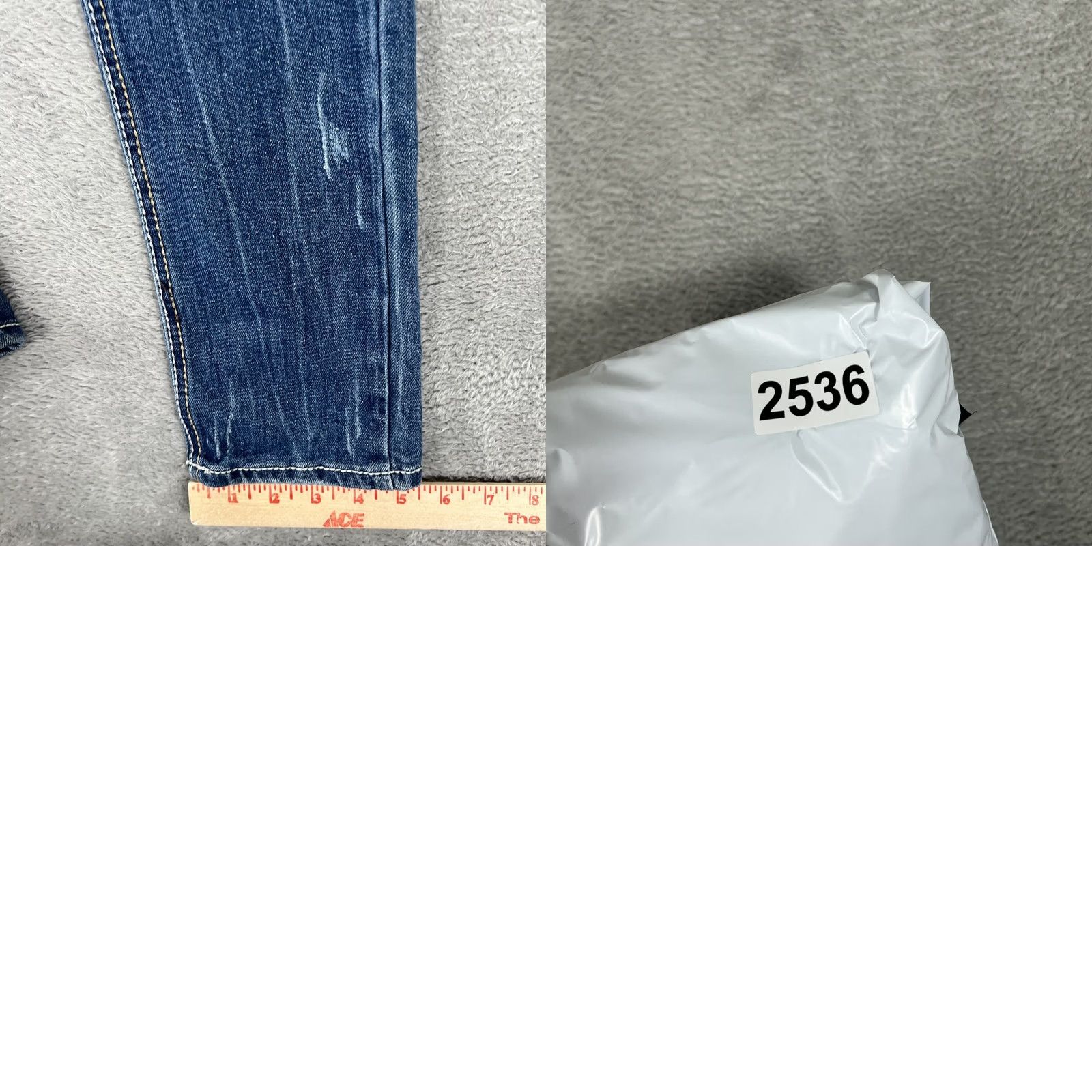 Denime Sizzle Jeans Womens 9 Distressed Skinny Stretch Embellished Pocket Denim Pants Size 30" / US 8 / IT 44 - 9 Thumbnail