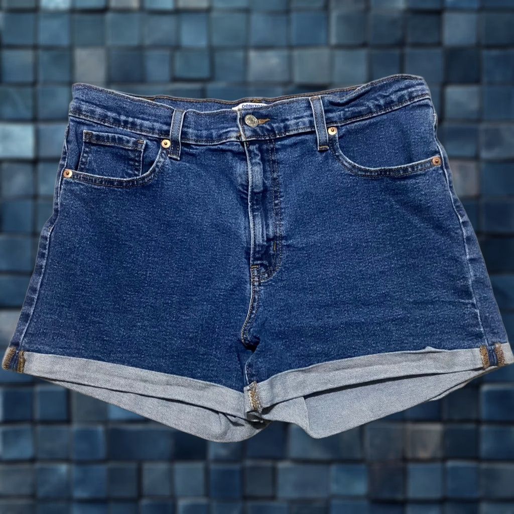 Levi's Levi's Womens Jeans Shorts High Rise Inseam 3" Blue Denim 5-Pocket Button Closure Casual Summer XS-XL? Size 34" / US 12 / IT 48 - 1 Thumbnail
