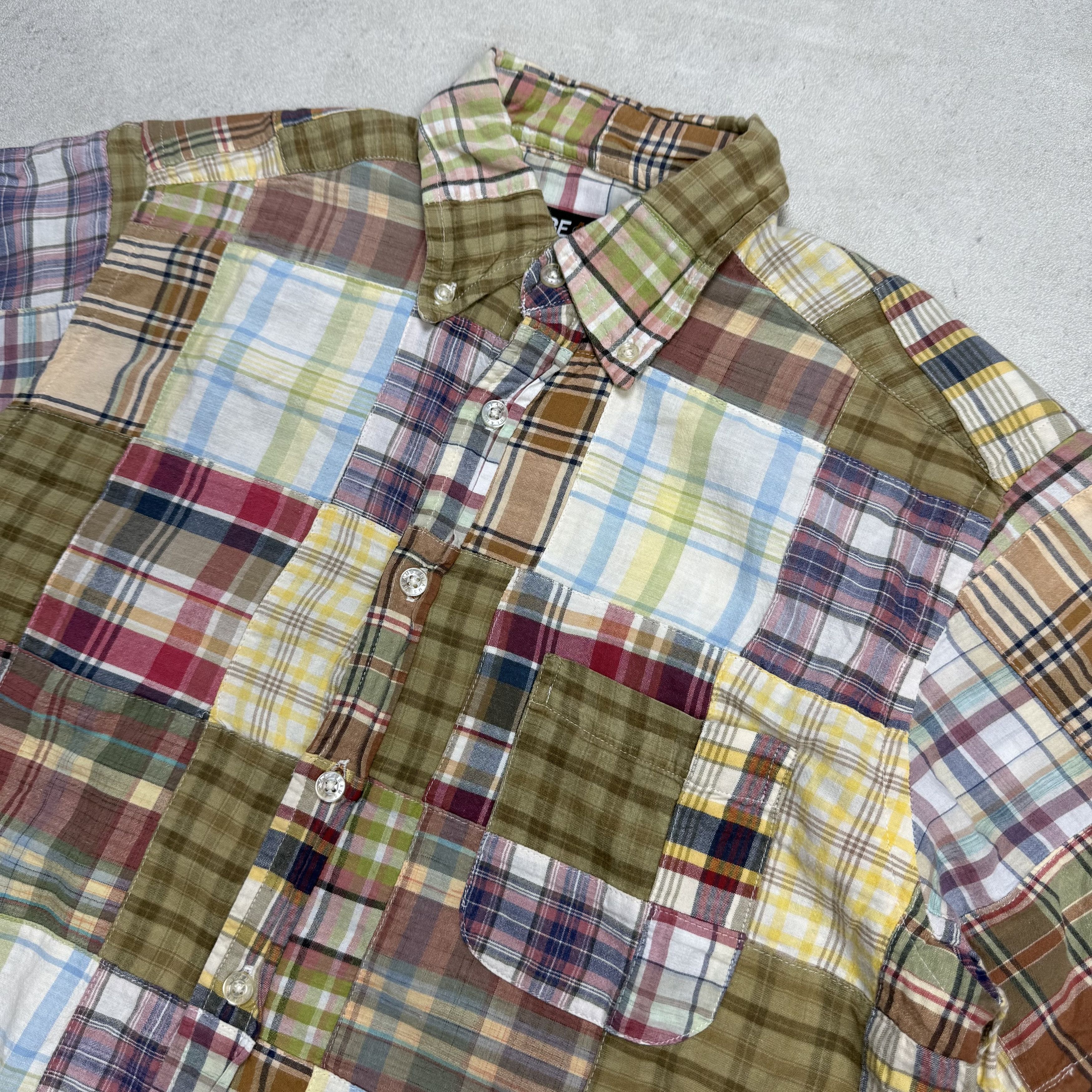 Beams Plus Beams Japan Patchwork Button Down Shirt Size US M / EU 48-50 / 2 - 4 Thumbnail