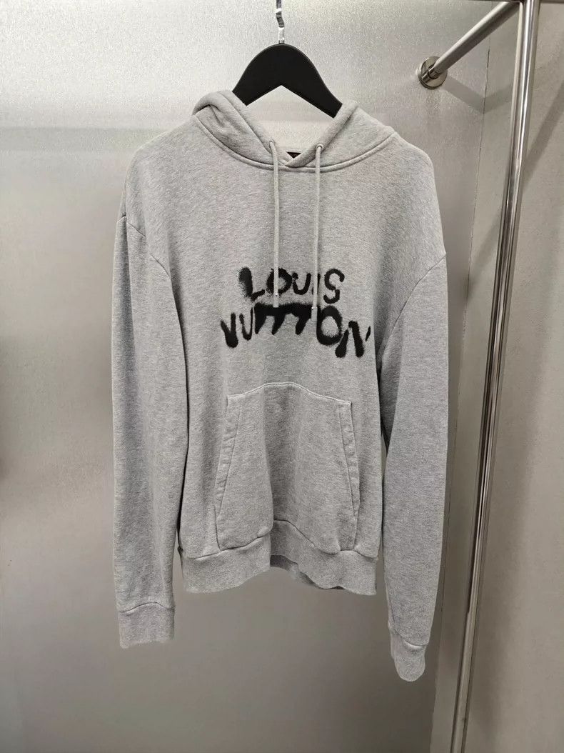 Louis Vuitton Gray Ink Portrait Hoodie - dmc