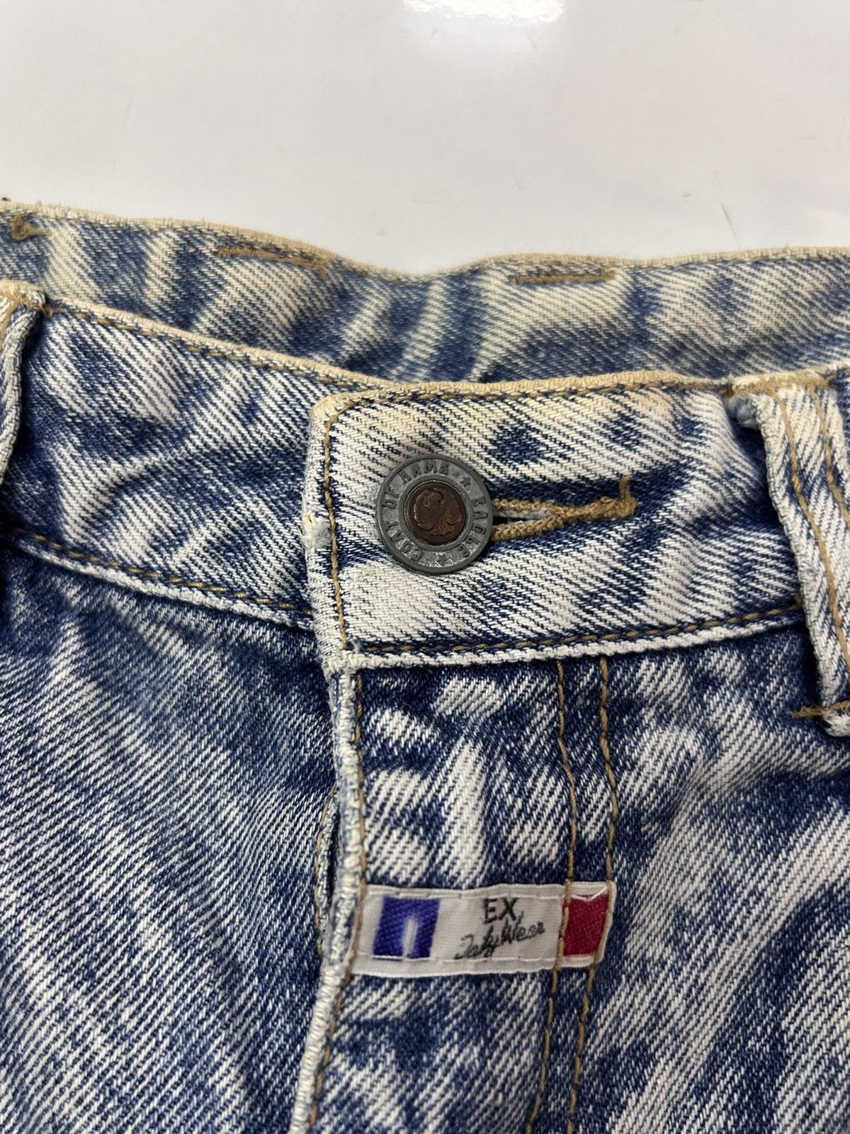Japanese Brand × Vintage 💥Vintage Japanese Denim Mud Wash Ripped Jeans Size US 27 - 17 Thumbnail