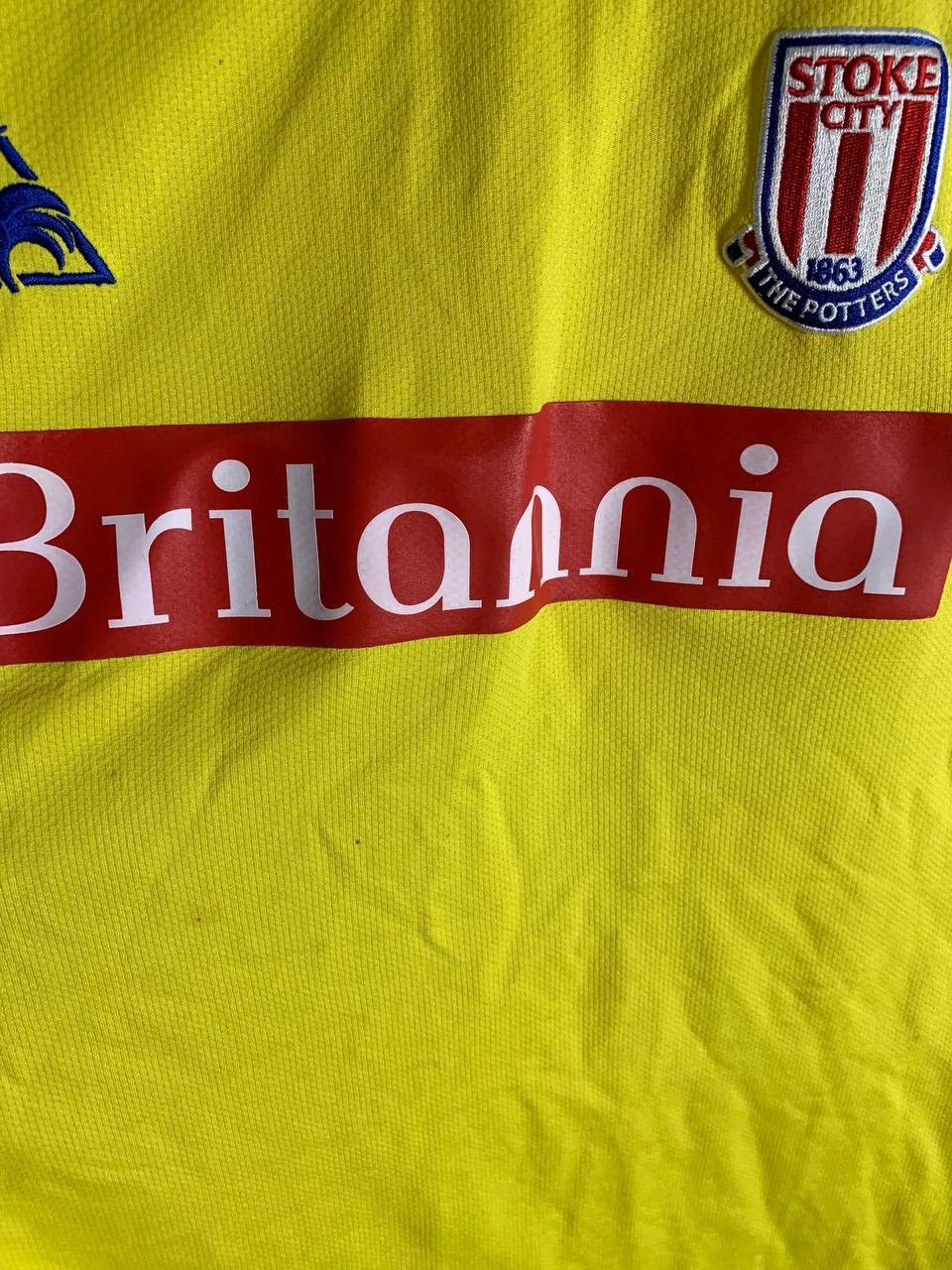 Vintage VERY RARE LE COQ SPORTIF FC STOK CITY SOCCER JERSEY Y2K 90s Size US L / EU 52-54 / 3 - 6 Thumbnail