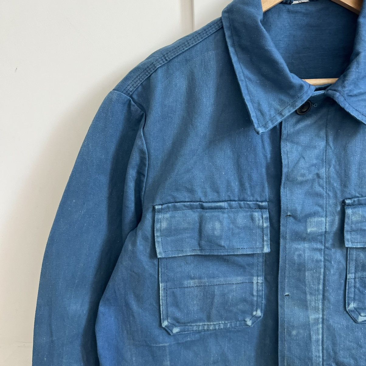 Vintage French vintage distressed overshirt works sanfor jacket Size US M / EU 48-50 / 2 - 4 Thumbnail
