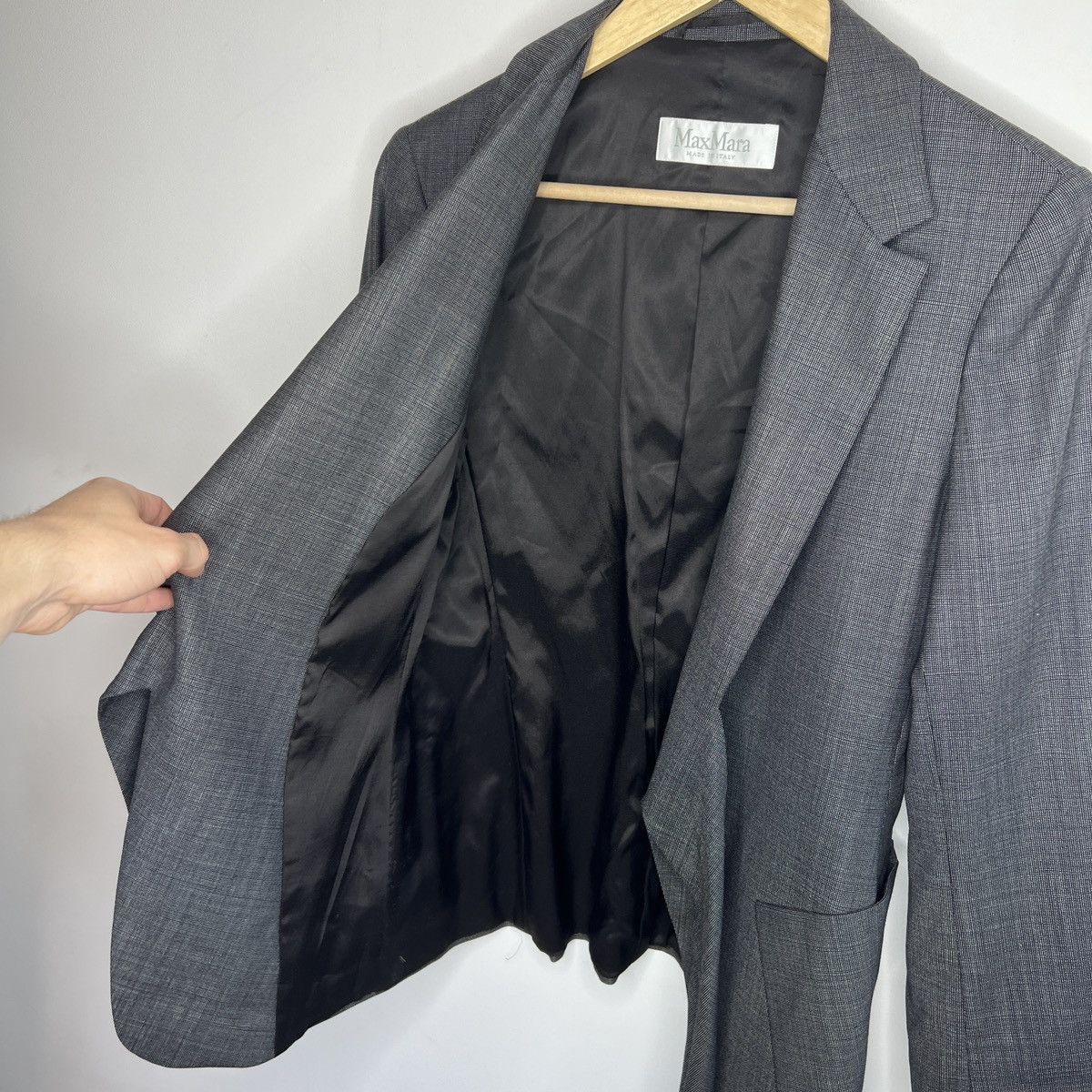 Max Mara Max Mara Blazer Women Gray Wool Size M Size XL / US 12-14 / IT 48-50 - 11 Thumbnail