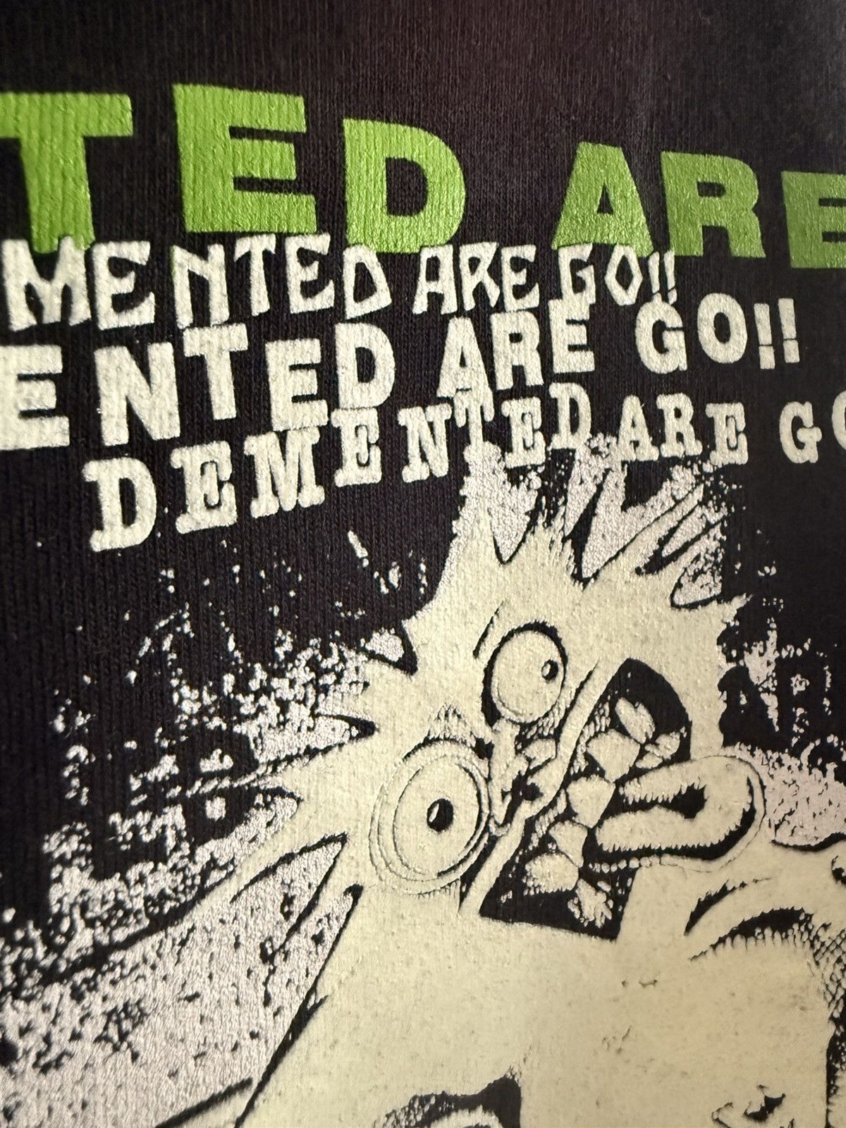 Other VINTAGE Demented Are Go "Love Is Like Electrocution" - GLOW Size US S / EU 44-46 / 1 - 4 Thumbnail