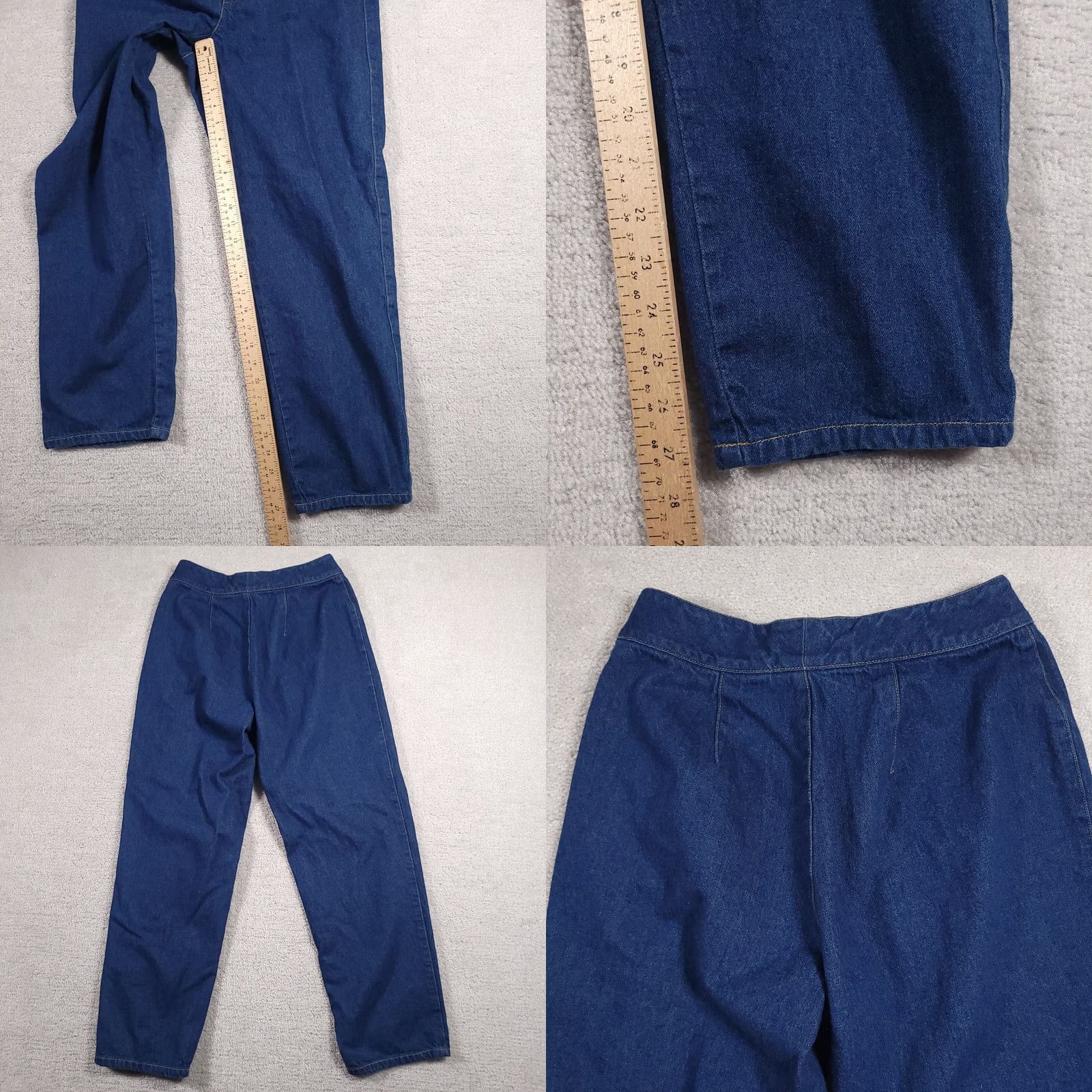 Liz Claiborne VINTAGE Liz Claiborne Jeans Women's 8 Mid Rise Denim Hook & Eye Blue 80s 90s Mom Jeans Cargo Pockets Mens? Size 30" / US 8 / IT 44 - 8 Thumbnail