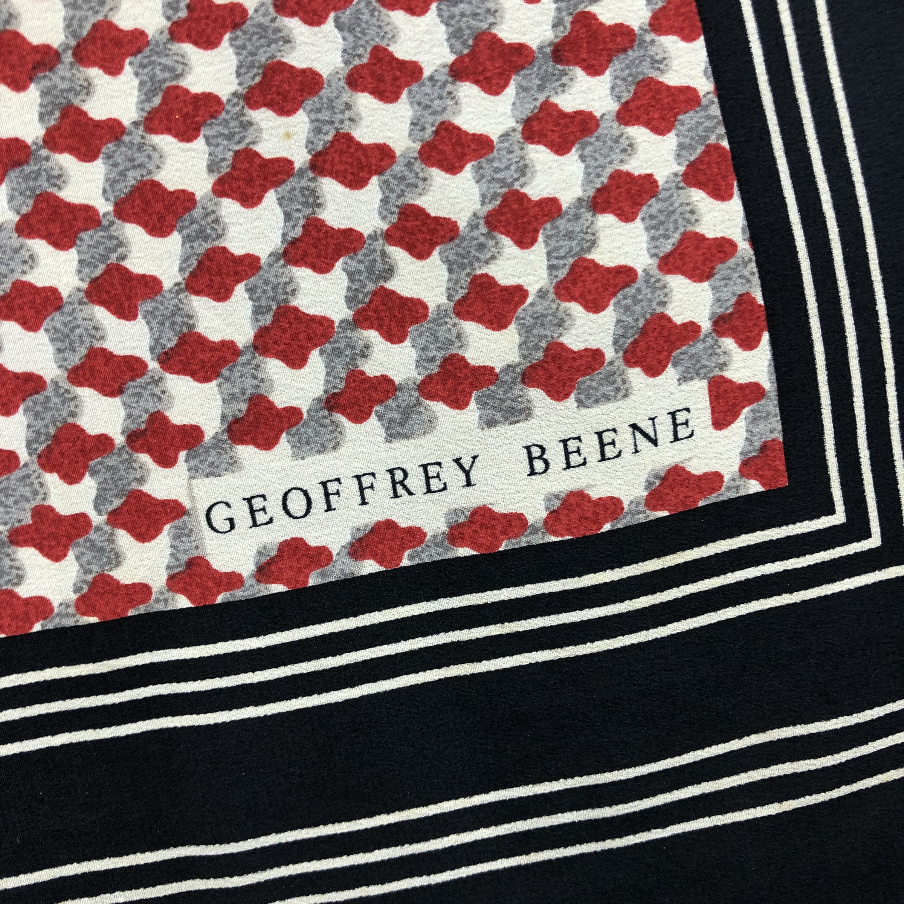 Geoffrey Beene Vintage Geoffrey Beene SILK Scarf Twill Stole Wraps Scarves Size ONE SIZE - 14 Thumbnail