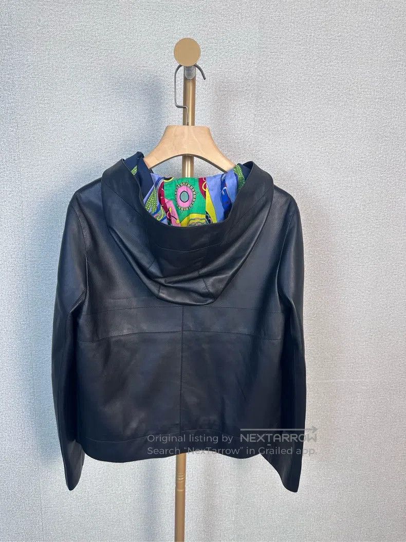 Hermes Hermes Lightweight Black Leather Jacket Size XXS / US 00 / IT 34 - 2 Thumbnail