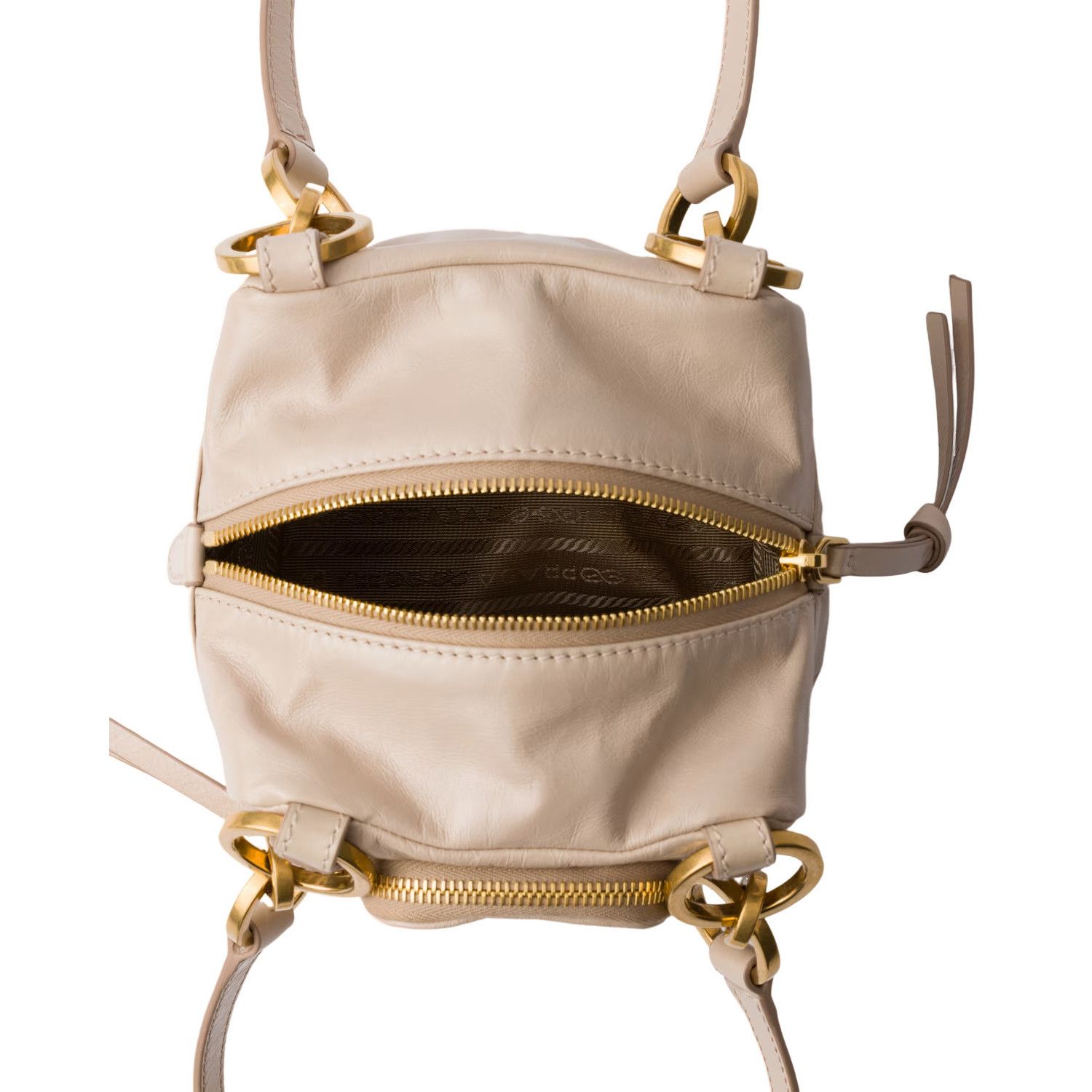Prada PRADA Dangle Mini $3100 Powder Pink Leather Top Handle Bag N Size ONE SIZE - 4 Thumbnail