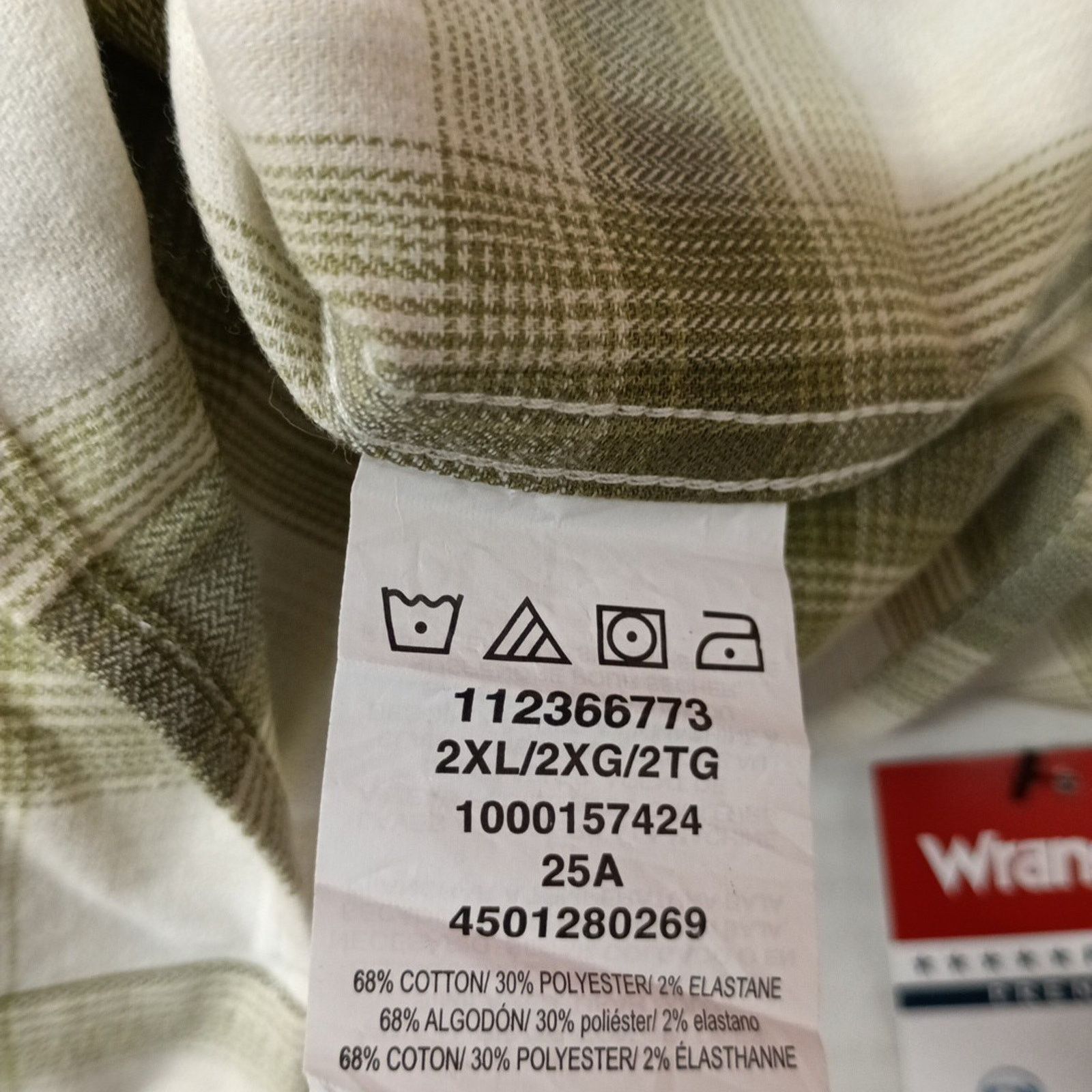 Wrangler Wrangler Cowboy Wash Twill Shirt Men's 2XL Loden Green Plaid Size US XXL / EU 58 / 5 - 7 Thumbnail