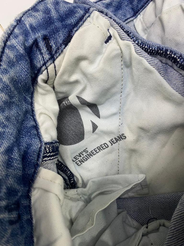 Engineered Garments DISTRESSED DENIM CARGO PANTS LEVIS ENGINEERED MULTI POCKET Size US 30 / EU 46 - 7 Thumbnail