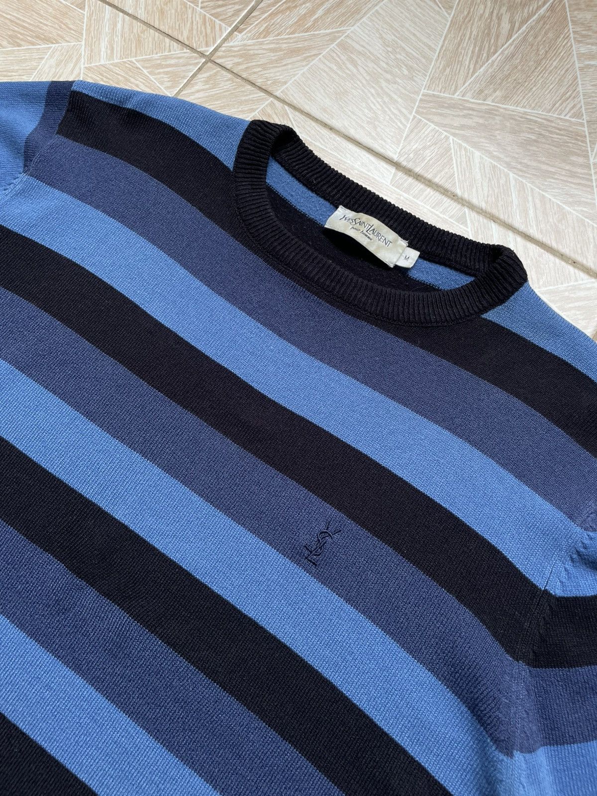 Vintage × Yves Saint Laurent Italy Vintage 90s Yves Saint Laurent YSL Embroidered Logo M Size US M / EU 48-50 / 2 - 2 Thumbnail