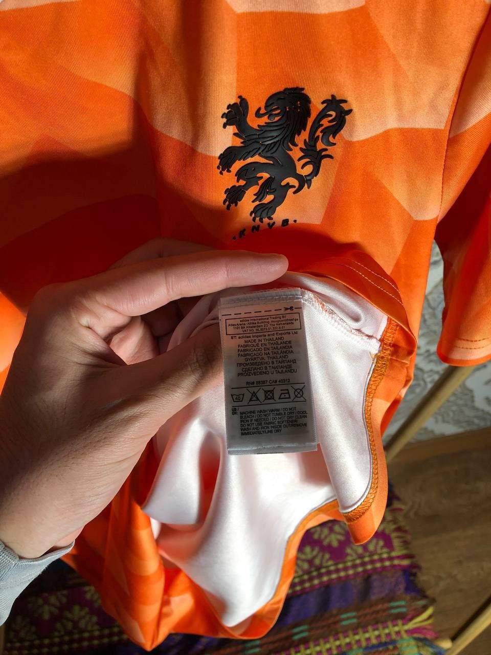 Vintage VERY RARE ADIDAS NETHERLANDS RETRO SOCCER JERSEY Y2K 90s Size US XXL / EU 58 / 5 - 4 Thumbnail