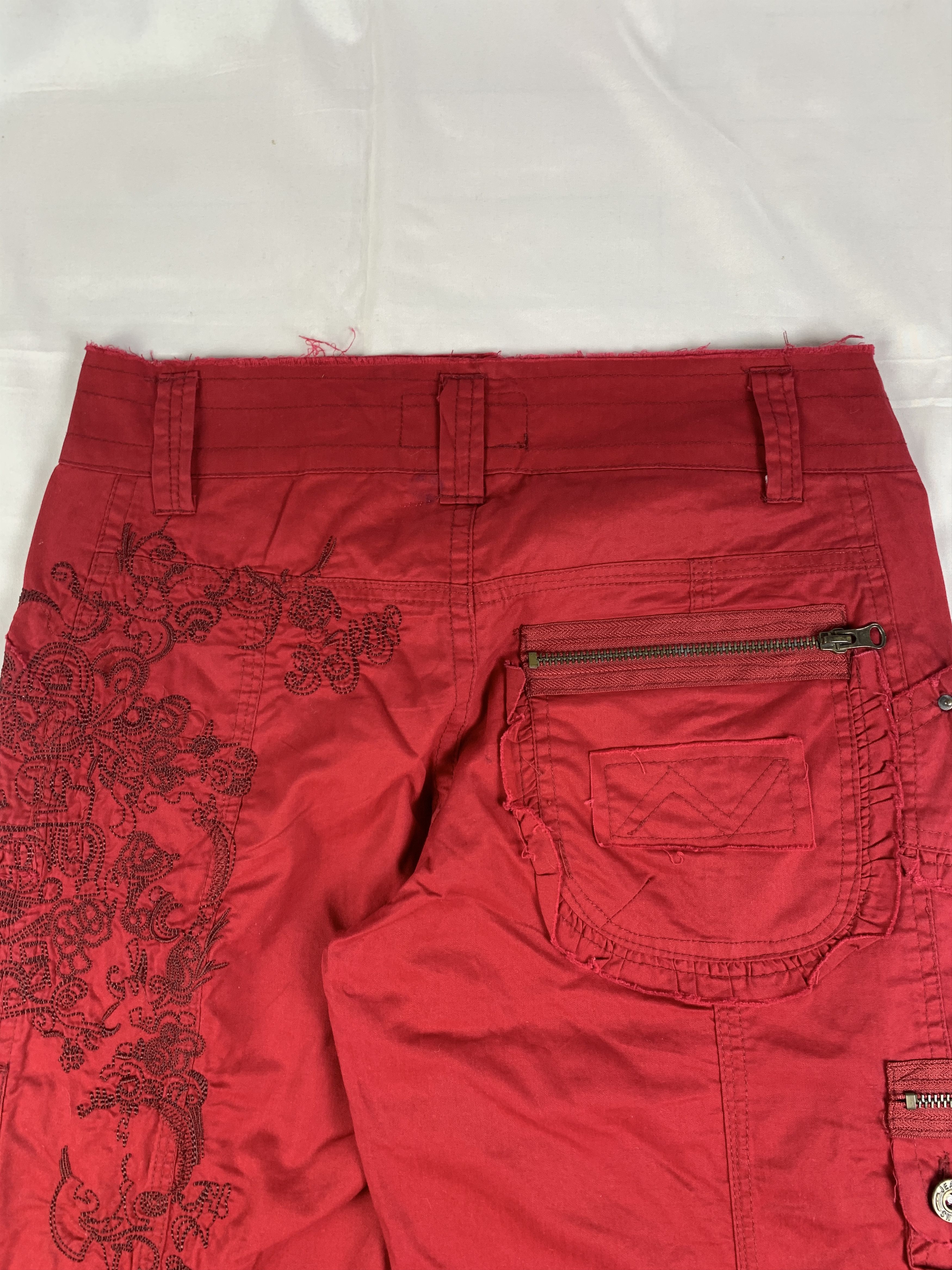 Enyce Enyce Red Tribal Combat Pants (28) Size 28" / US 6 / IT 42 - 6 Thumbnail