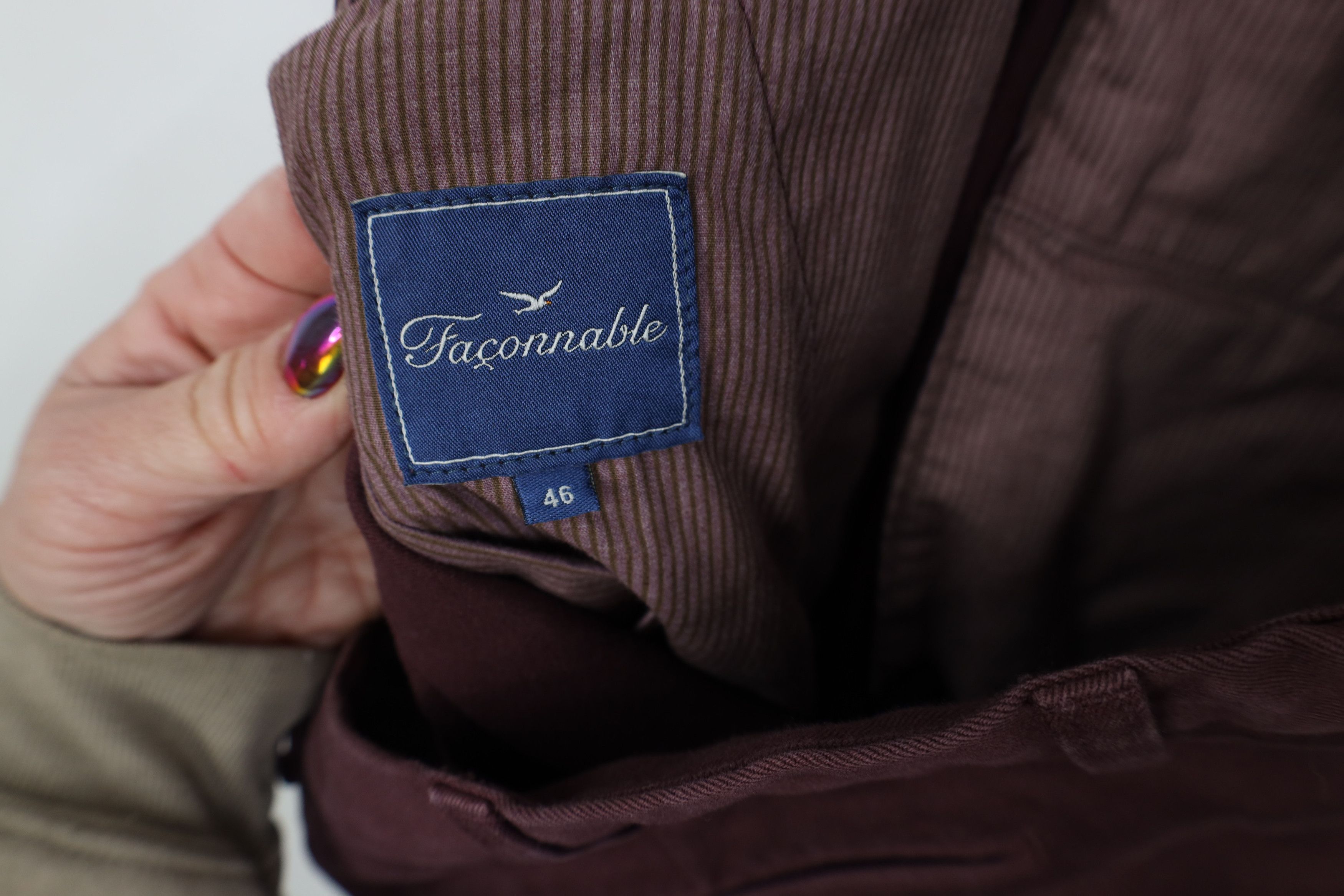 Faconnable Deadstock Faconnable Fit Heavyweight Chino Pants Trousers Size US 36 / EU 52 - 9 Thumbnail