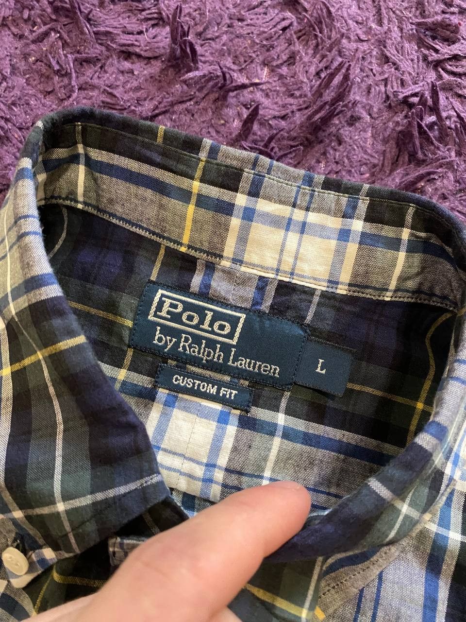 Polo Ralph Lauren POLO RALPH LAUREN Plaid Button Up Cotton SHORT Sleeve Shirt Size US L / EU 52-54 / 3 - 2 Thumbnail