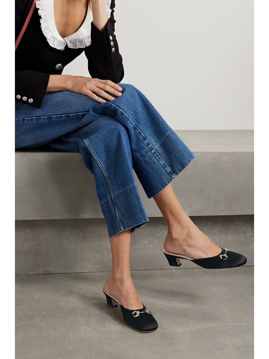 Gucci o1s1wg110125 Horsebit Mules in Black Size US 9.5 / IT 39.5 - 4 Thumbnail
