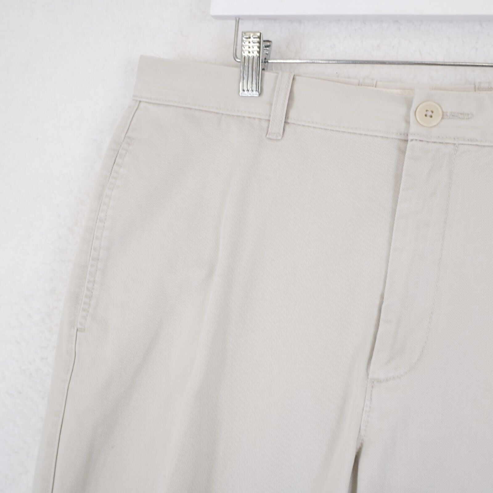 J.Crew J. Crew Classic Fit Gray Cotton Flat Front Chino Pants 35/32 Size US 35 - 2 Thumbnail