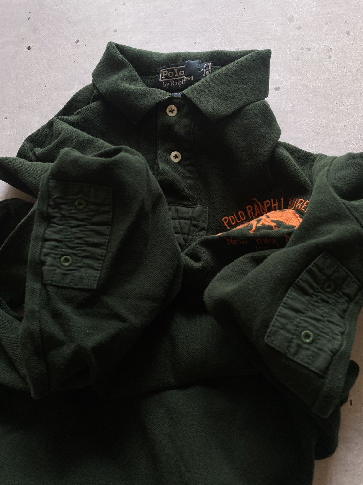 Polo Ralph Lauren Rare! Vintage Polo Ralph Lauren Striped Rugby Longsleeve 90s Size US L / EU 52-54 / 3 - 9 Thumbnail