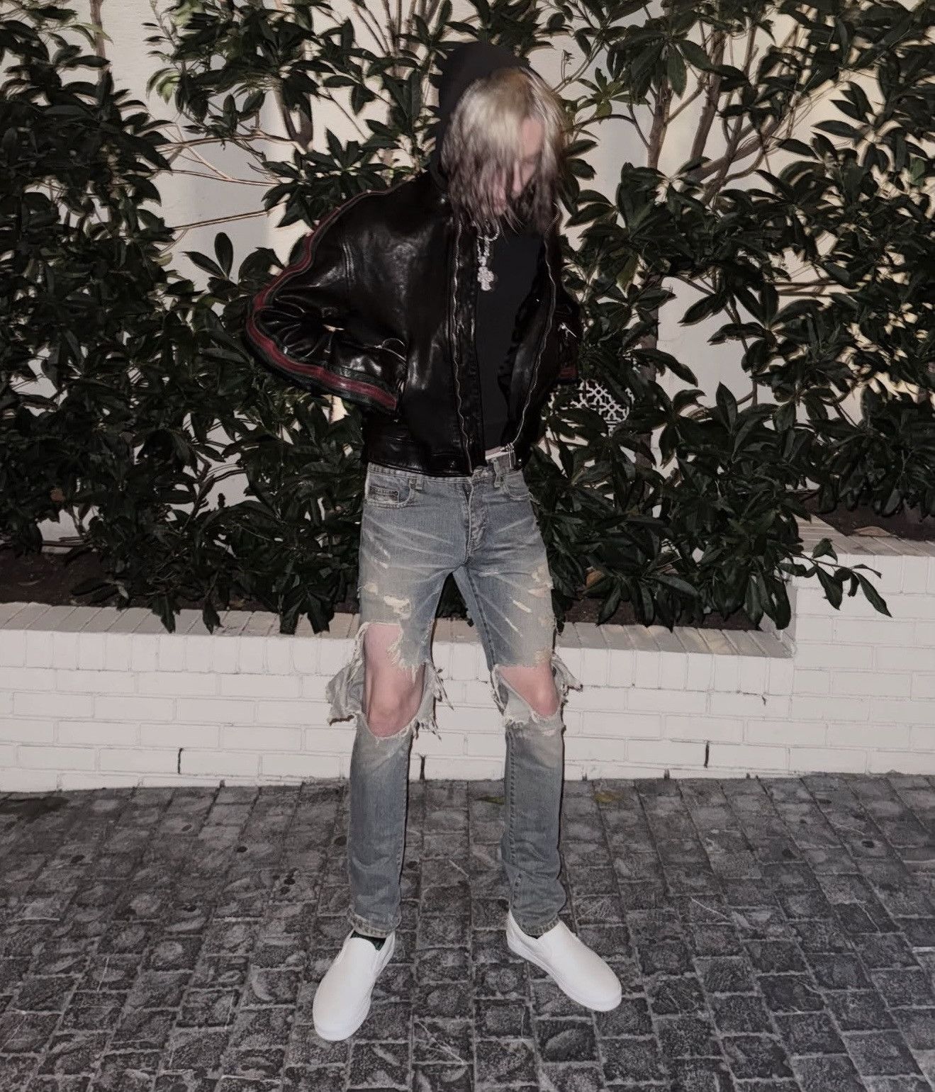 Saint Laurent Paris Hedi Slimane 2016 Crash Denim Jeans SAINT LAURENT Nettspend Size US 28 / EU 44 - 1 Thumbnail