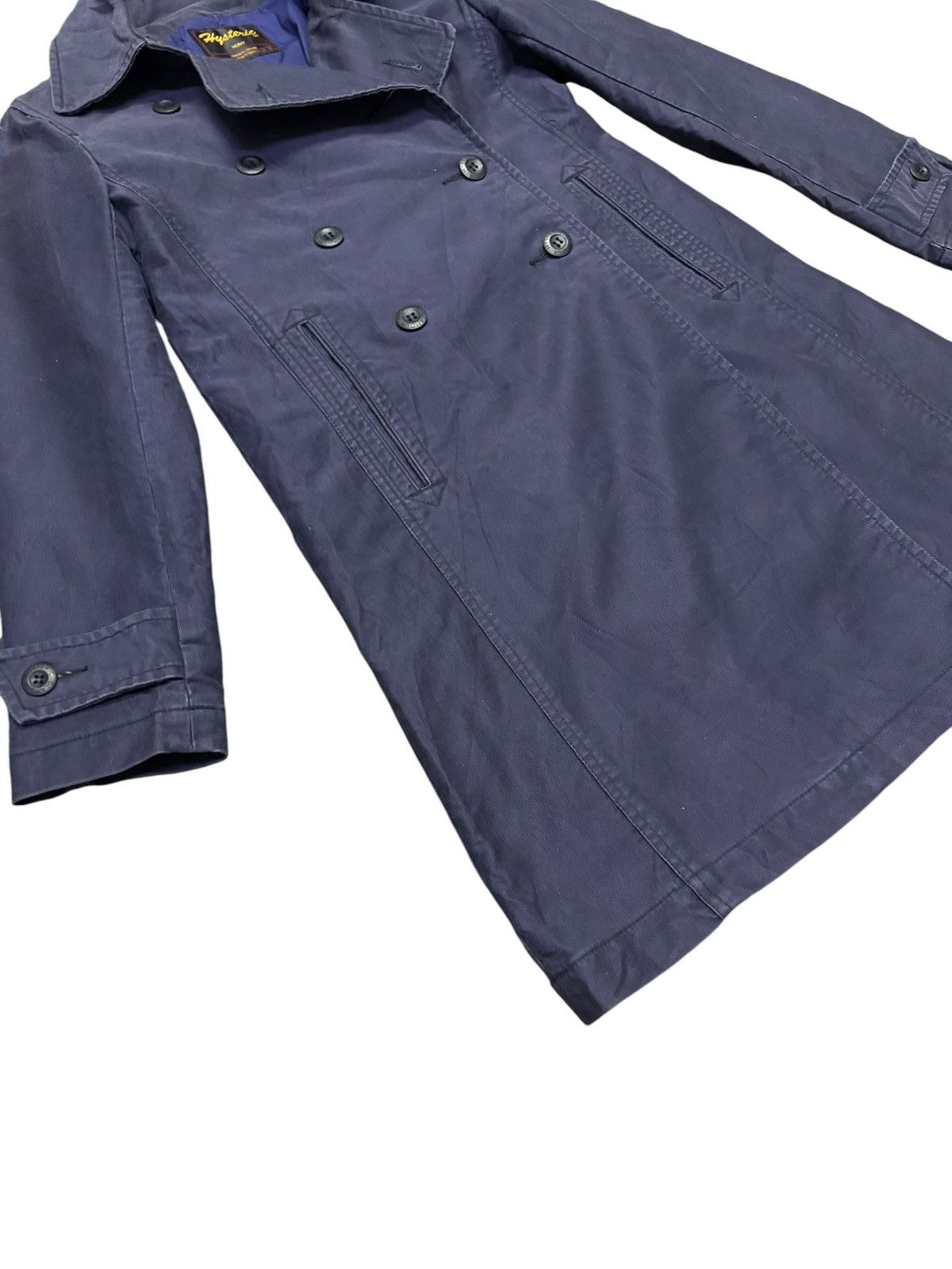 Hysteric Glamour Hysteric Glamour Navy Blue Trench Coat Size S / US 4 / IT 40 - 5 Thumbnail