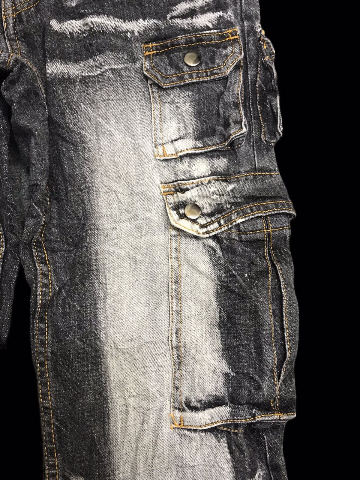 Seditionaries 💥DENIM ART💥VOMANIE INSANE FADES MULTIPOCKETS DENIM F372 Size US 29 - 5 Thumbnail