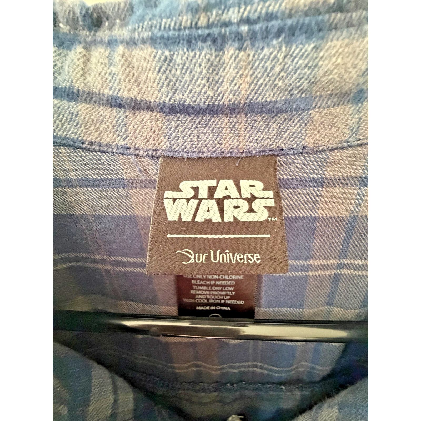 Star Wars Star Wars Ahsoka Tano Flannel Plaid Button Up Shirt Blue L Size XL / US 12-14 / IT 48-50 - 4 Thumbnail