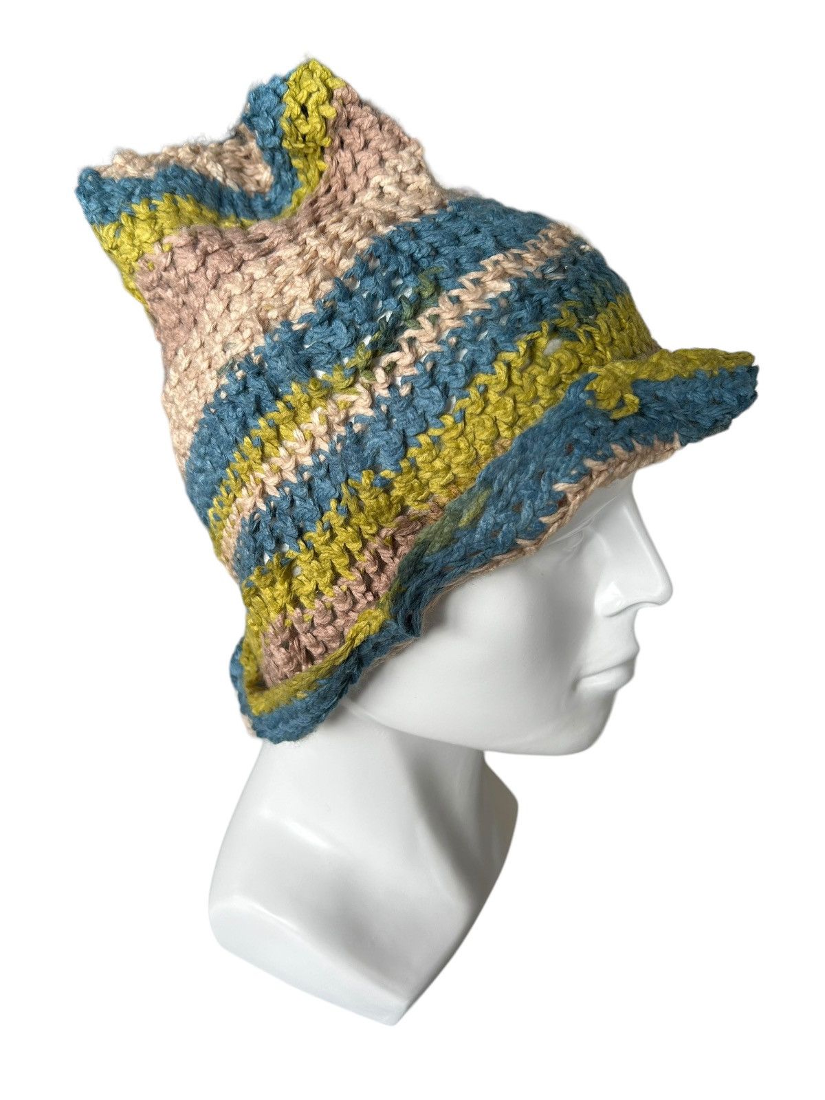 14th Addiction × Japanese Brand Multicolour Crochet Knitted Handmade Beanie Hats Size ONE SIZE - 2 Thumbnail