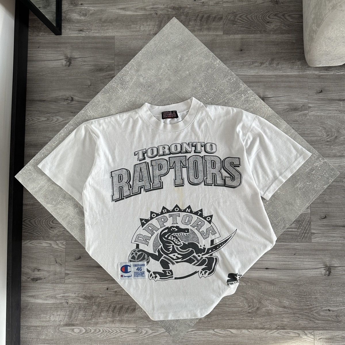 NBA Vintage 90s Toronto Raptors NBA Starter Champion tee y2k og Size US M / EU 48-50 / 2 - 1 Thumbnail