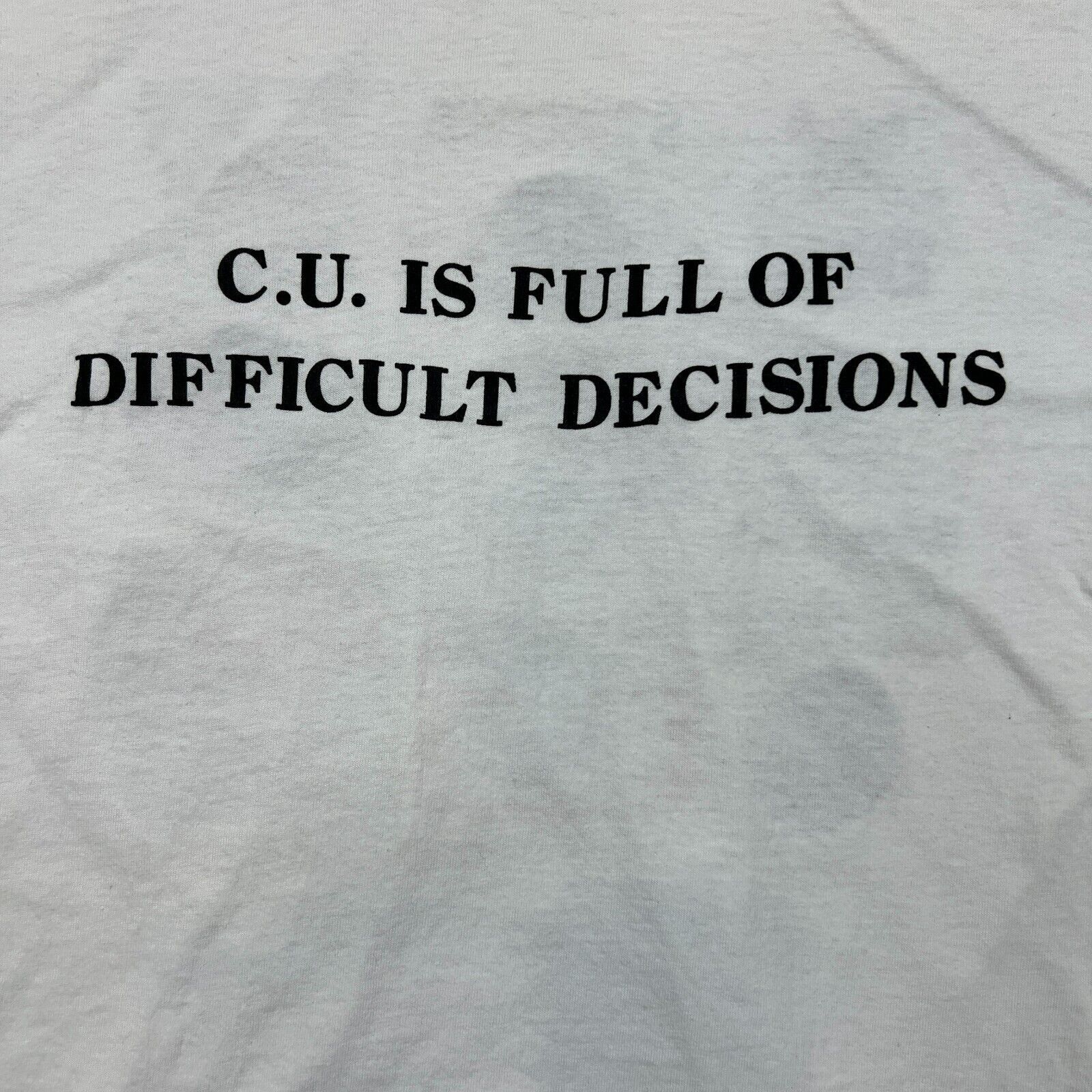 Budweiser × Vintage 90s C.U Full Of Difficult Decisions T Shirt Budweiser Beer Size US XL / EU 56 / 4 - 6 Thumbnail