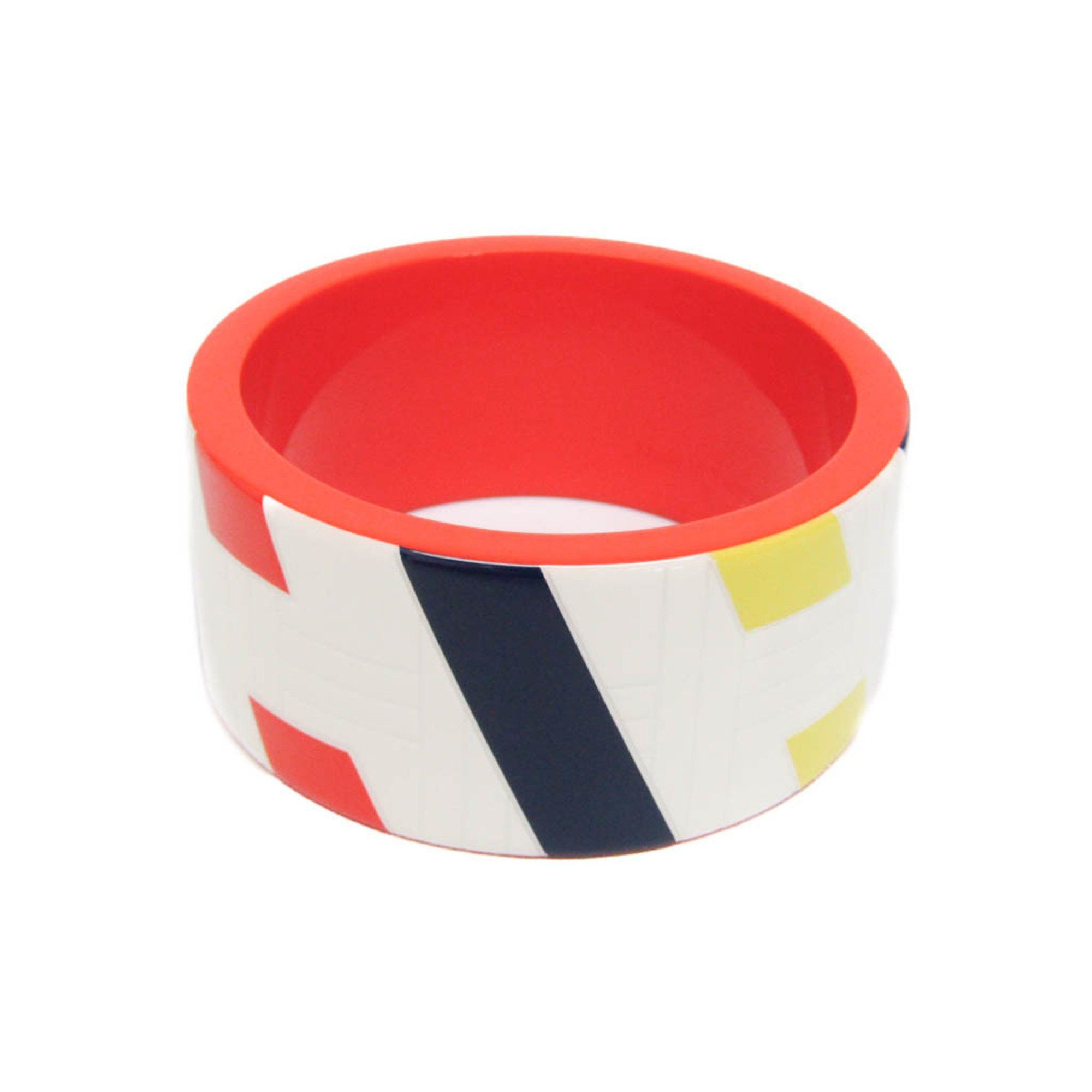 Hermes Hermes Bias H GM Lacquer,Wood Bangle Multi-color Size ONE SIZE - 1 Thumbnail