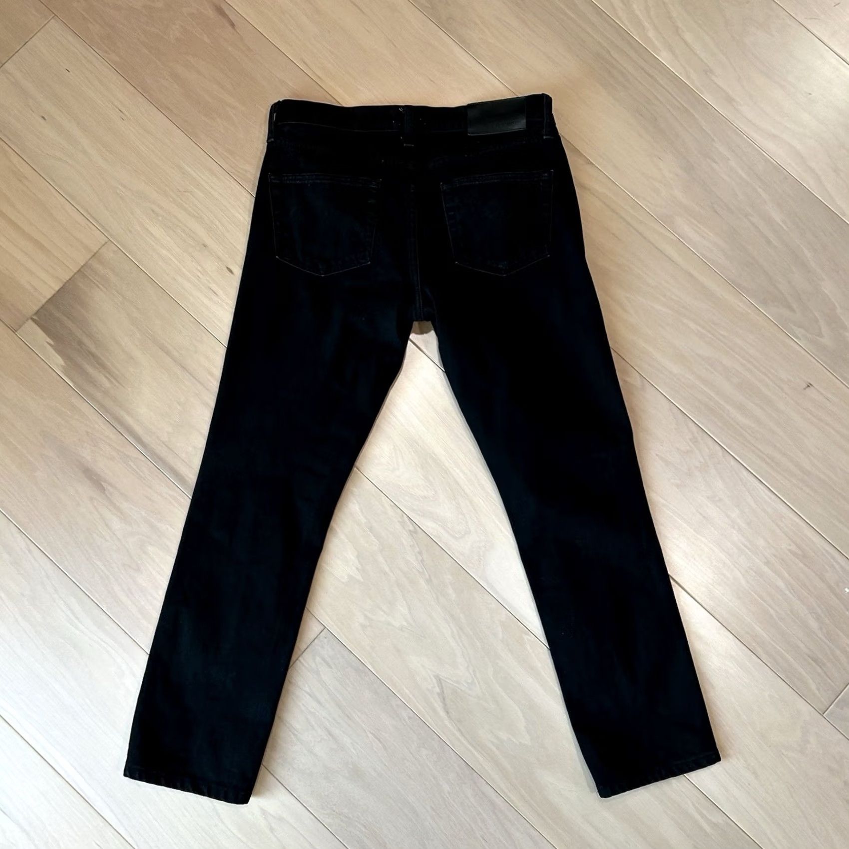 Buck Mason Buck Mason Slim-Fit Denim Black Jeans 31x27 Men’s Slim Straight Pocket 5-Pocket USA Designer 31in Dark Wash Black Size US 31 - 3 Thumbnail