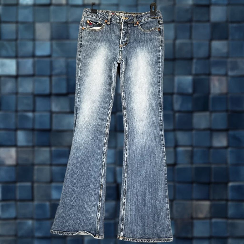 Vintage Paris Blues Jeans Womens 7 Bootcut Jeans Blue Cotton Blend Spandex Denim Flare Low Rise 7 Soulmate Size 28" / US 6 / IT 42 - 1 Thumbnail