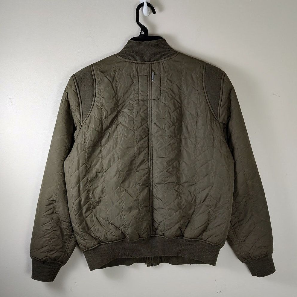 Prana Diva sherpa lined quilted bomber jacket womens Large