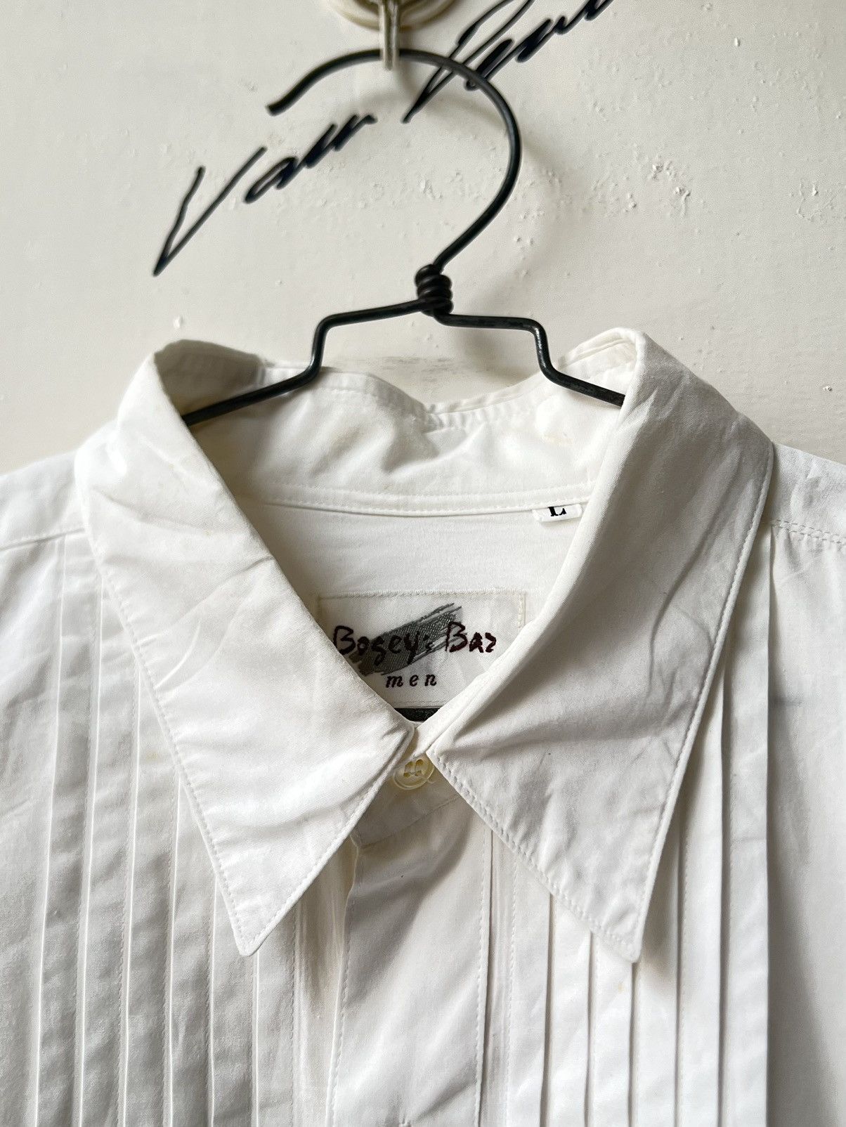 Yohji Yamamoto BOSEY’S BAZ MEN White Shirt Size US L / EU 52-54 / 3 - 12 Thumbnail