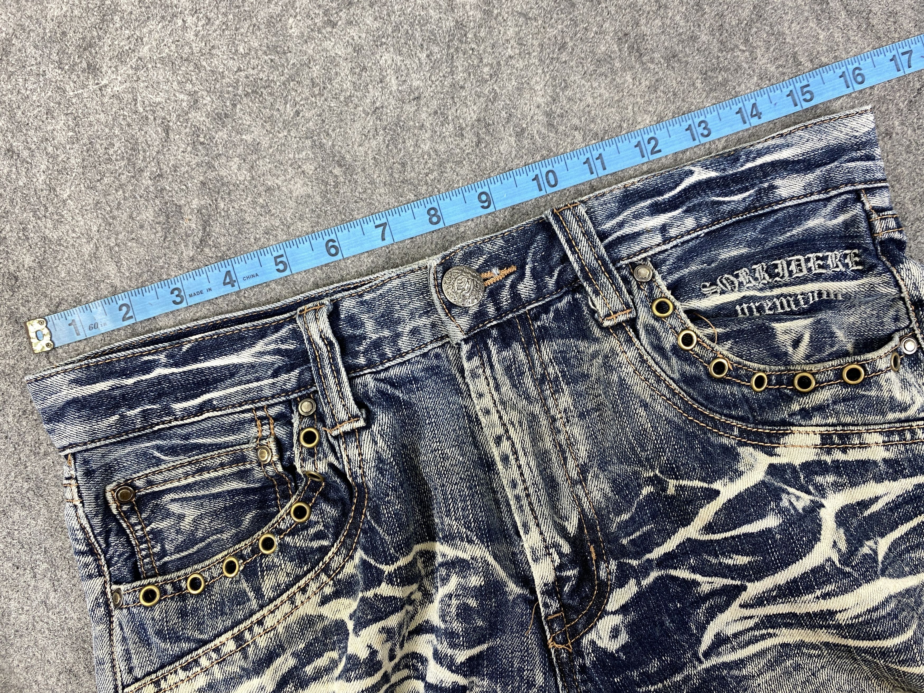 Hysteric Glamour Distressed Blue Vintage Sorridere Jeans 32x31.5 - JN3278 Size US 32 / EU 48 - 5 Thumbnail