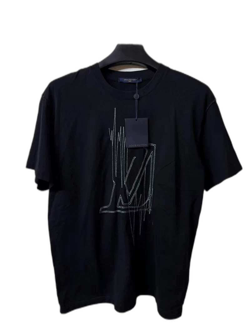 Louis Vuitton Louis Vuitton Black Short Sleeve TShirt-2506 Size US M / EU 48-50 / 2 - 1 Thumbnail