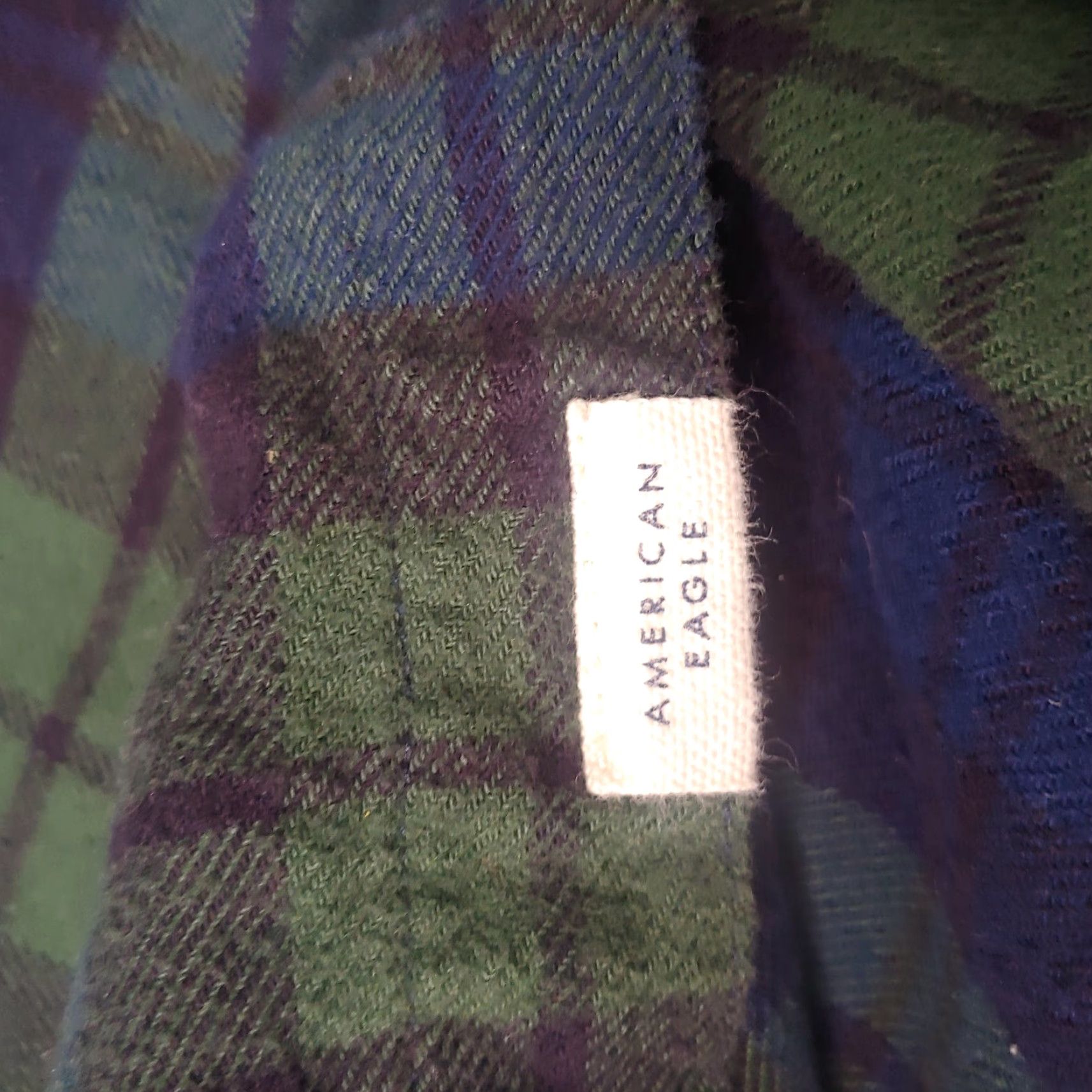 American Eagle Outfitters American Eagle Outfitters Flannel Shirt Large Blackwatch Plaid Soft Long Sleeve Mens Size US L / EU 52-54 / 3 - 5 Thumbnail