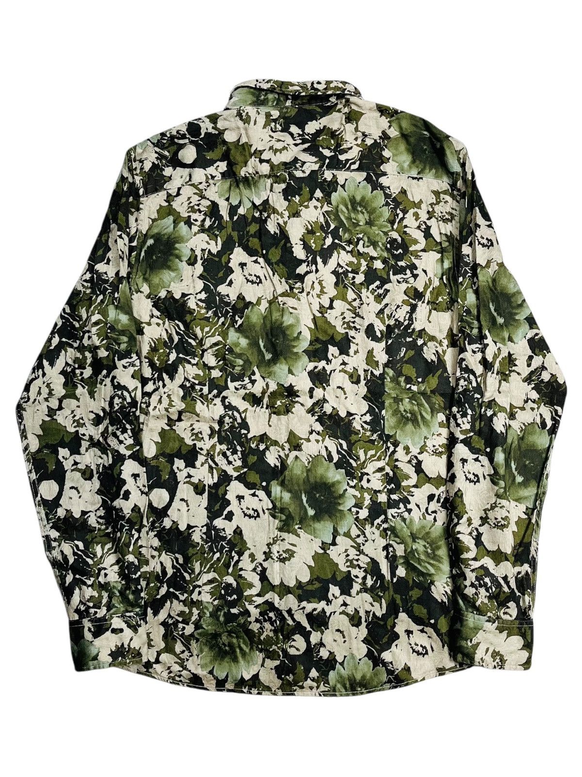 BUFFALO BOBS 2000s Tornado Mart - LSD Flower Camo Shirt Size US M / EU 48-50 / 2 - 2 Thumbnail
