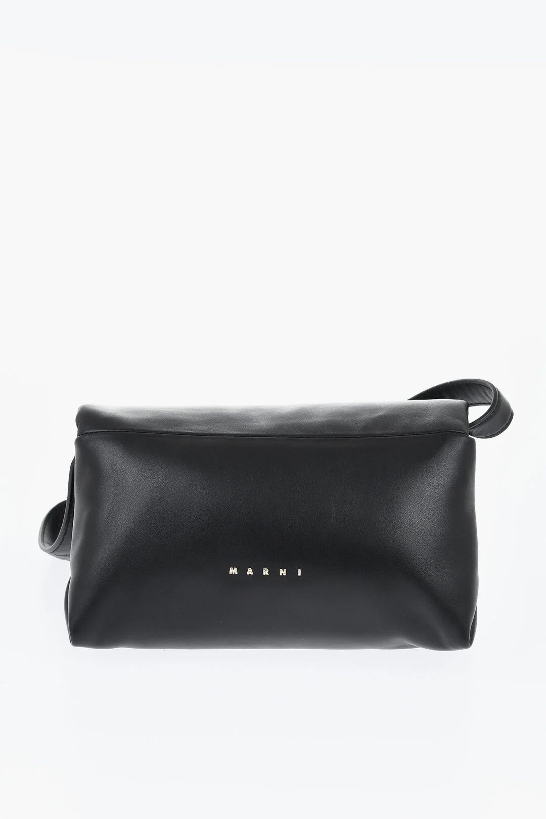 Marni og1mm0326 Size: OS / Mini Puff Leather Shoulder Bag in Black Size ONE SIZE - 3 Thumbnail
