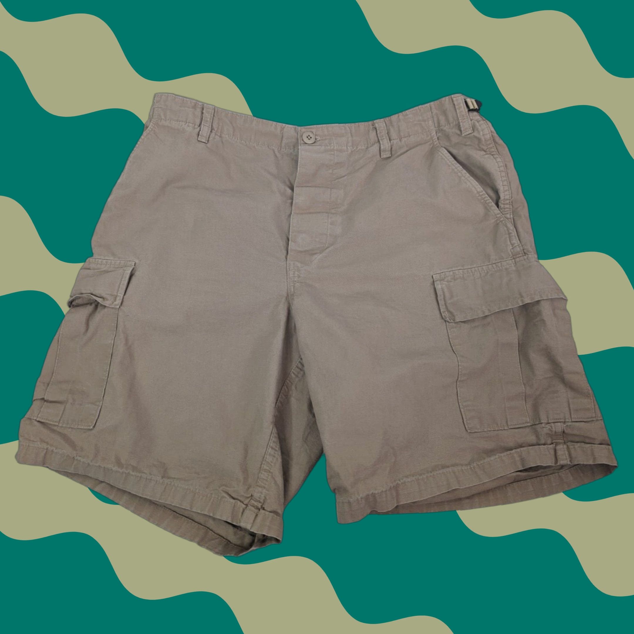 Vintage TRU-SPEC Khaki Shorts Cargo Tactical Ripstop Adjustable Waist 35-39” Men’s Large Size US 33 - 1 Thumbnail