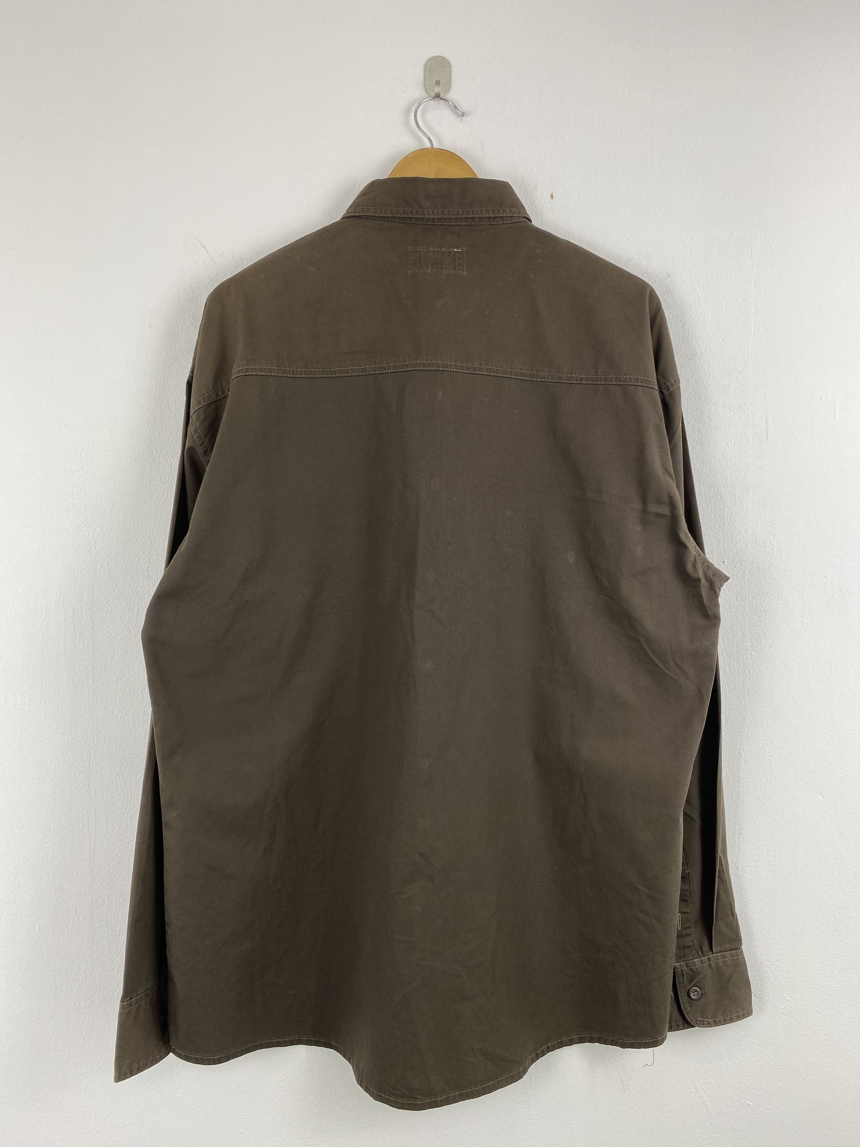 Flannel Vintage Jac Tissot Button Ups Brown Jacket JA0110 Size US XXL / EU 58 / 5 - 3 Thumbnail