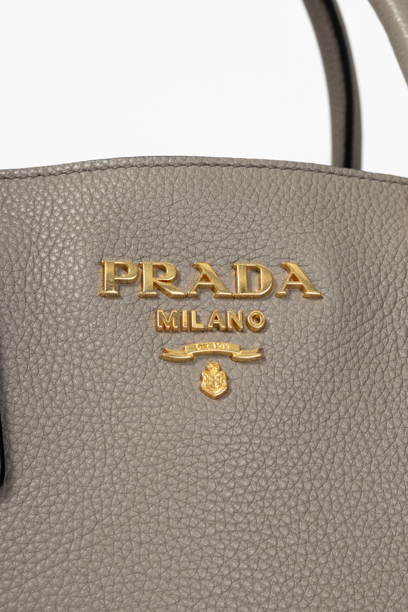 Prada Prada Argilla Vitello Phenix Leather 2-Way Tote Size ONE SIZE - 11 Thumbnail