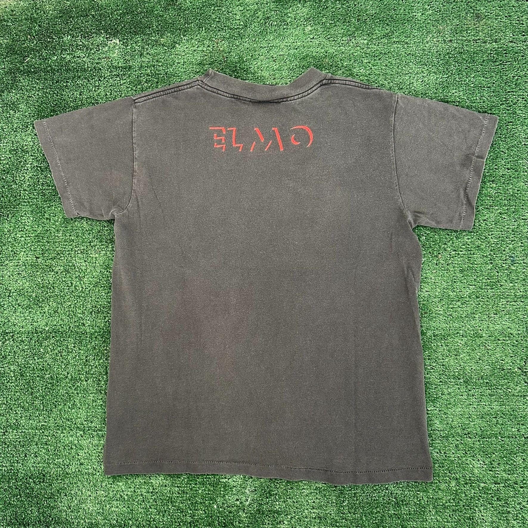 Changes Vintage 90s Elmo Shadow Big Print T-Shirt Single Stitch Grun Size US S / EU 44-46 / 1 - 6 Thumbnail