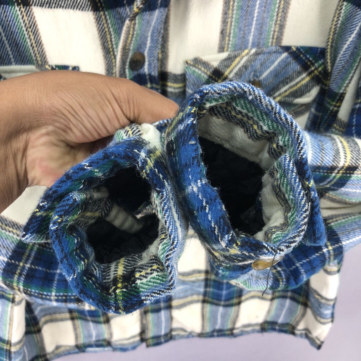 Japanese Brand Vintage 90's Flannel Jacket Tartan Check by GQFORD Size US XL / EU 56 / 4 - 12 Thumbnail